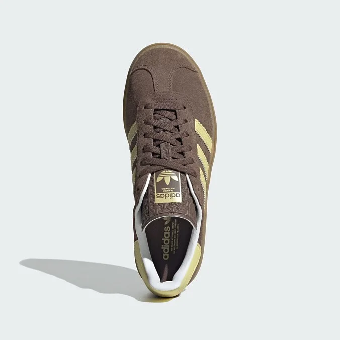 Кроссовки женские adidas Originals Gazelle Bold Earth Strata/Powder Yellow/Cloud White