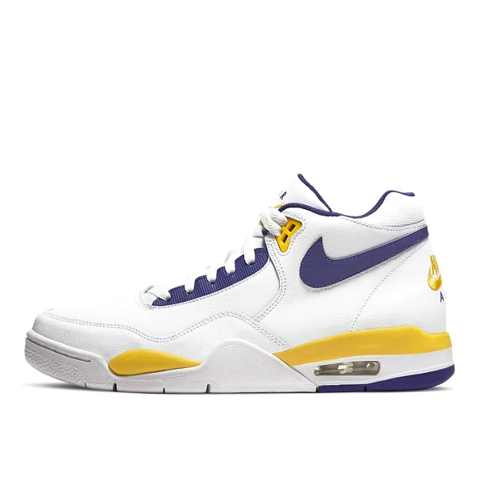 Кроссовки Nike Flight Legacy Lakers White/University Gold/Regency Purple