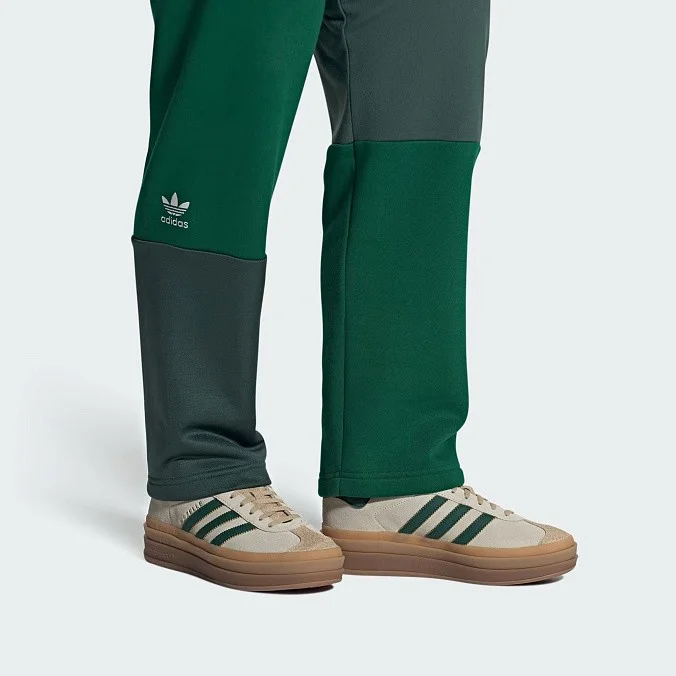 Кроссовки женские adidas Originals Gazelle Bold Cream White/Collegiate Green/Magic Beige