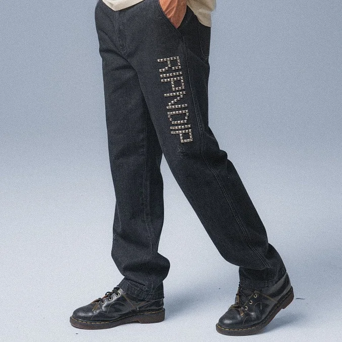 Джинсы RIPNDIP Rockstar Distressed Denim Pants Black