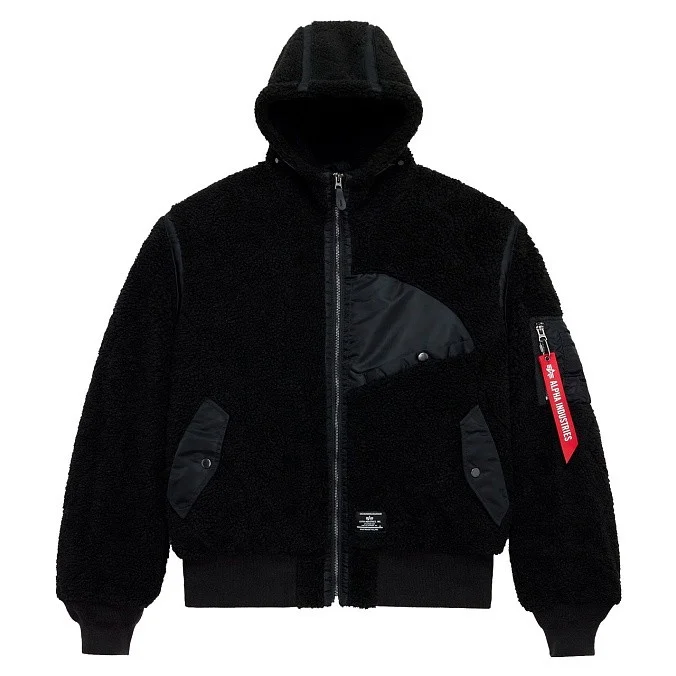 Куртка мужская Alpha Industries Sherpa Onion Quilting Flight Jacket Black
