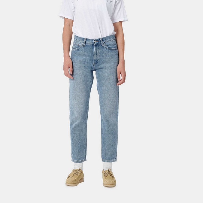 Джинсы женские Carhartt WIP W' Page Carrot Ankle Pant (light stone washed)