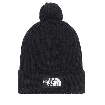 Шапка The North Face TNF Logo Box Pom Beanie TNF Black