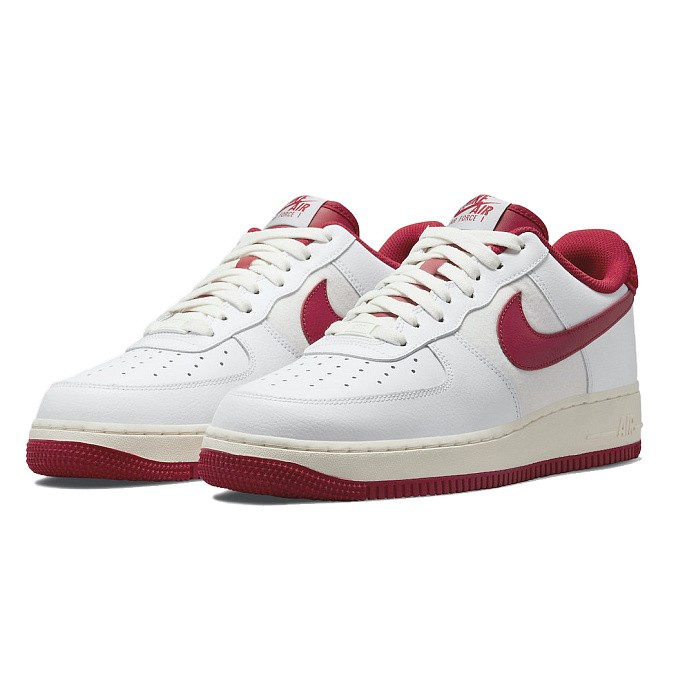 Кроссовки Nike Air Force 1 '07 LV8 White/Gym Red/Sail/White