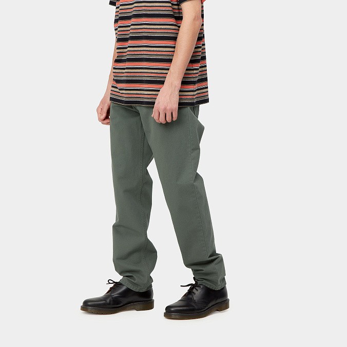 Мужские джинсы Carhartt WIP Newel Pant Thyme (garment dyed)